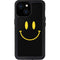 Black Happy Face iPhone 15 Waterproof Case